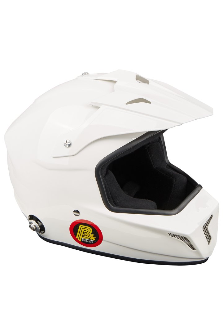BELTENICK CROSS шлем для автоспорта (под кроссовые очки) (HANS) , белый , р-р L - DARK-STOCK.RU