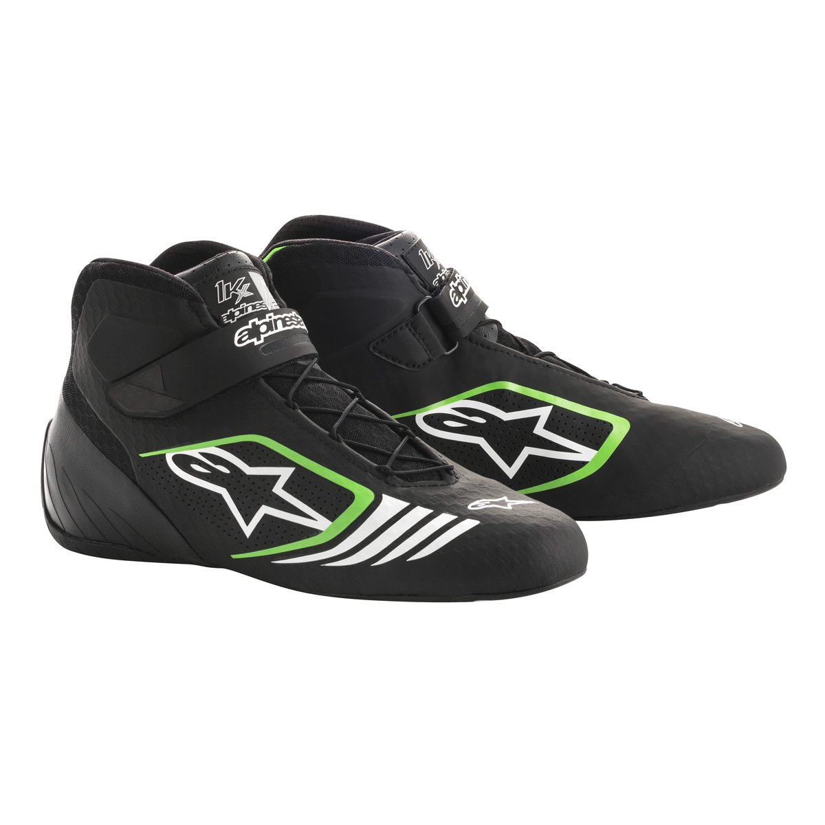 Alpinestars TECH-1 KX ботинки для картинга, черный/зеленый, р-р 42(EUR)/9(US)/8(UK). DARK-STOCK.RU