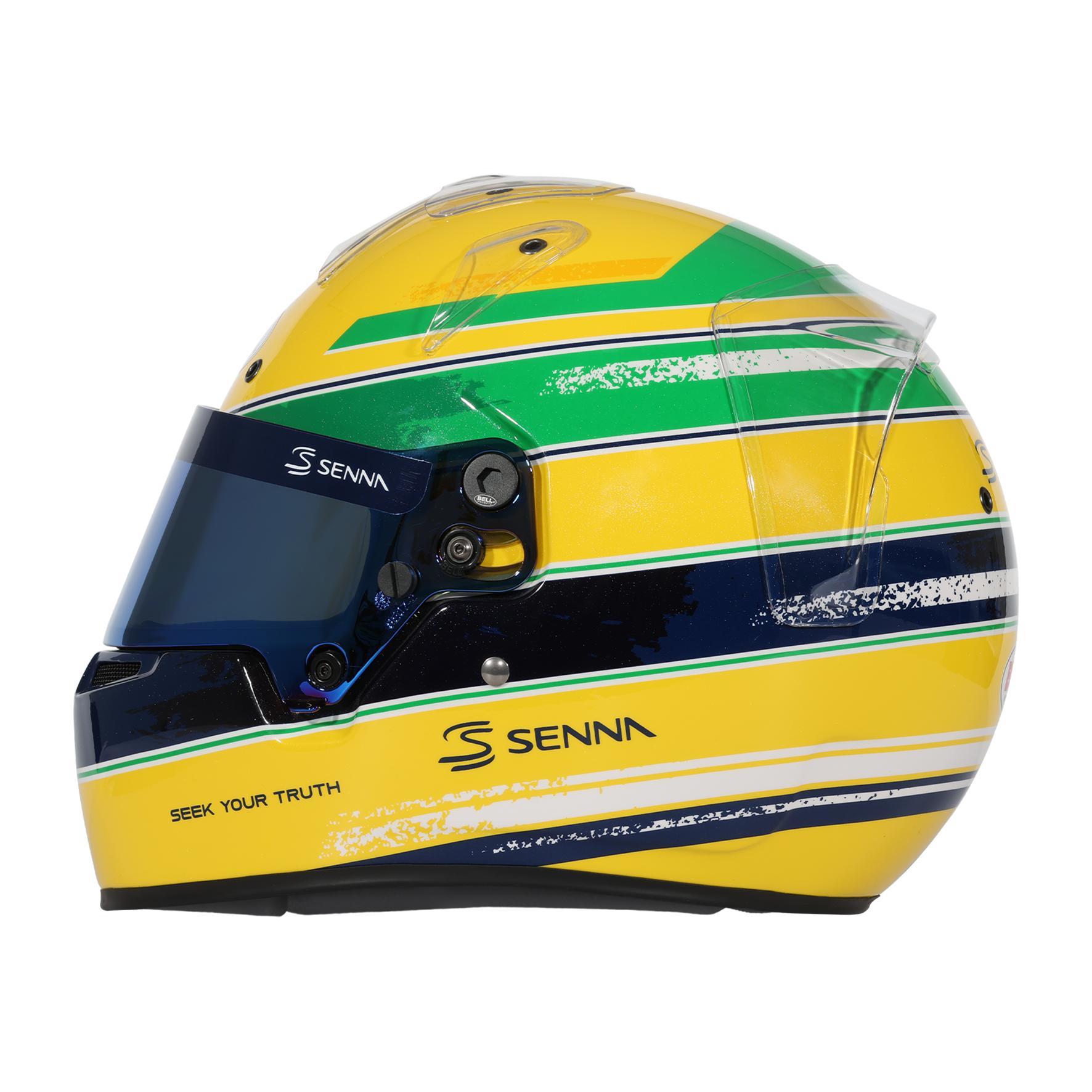 Bell KC7-CMR Ayrton Senna шлем для картинга, 54, желтый/зеленый