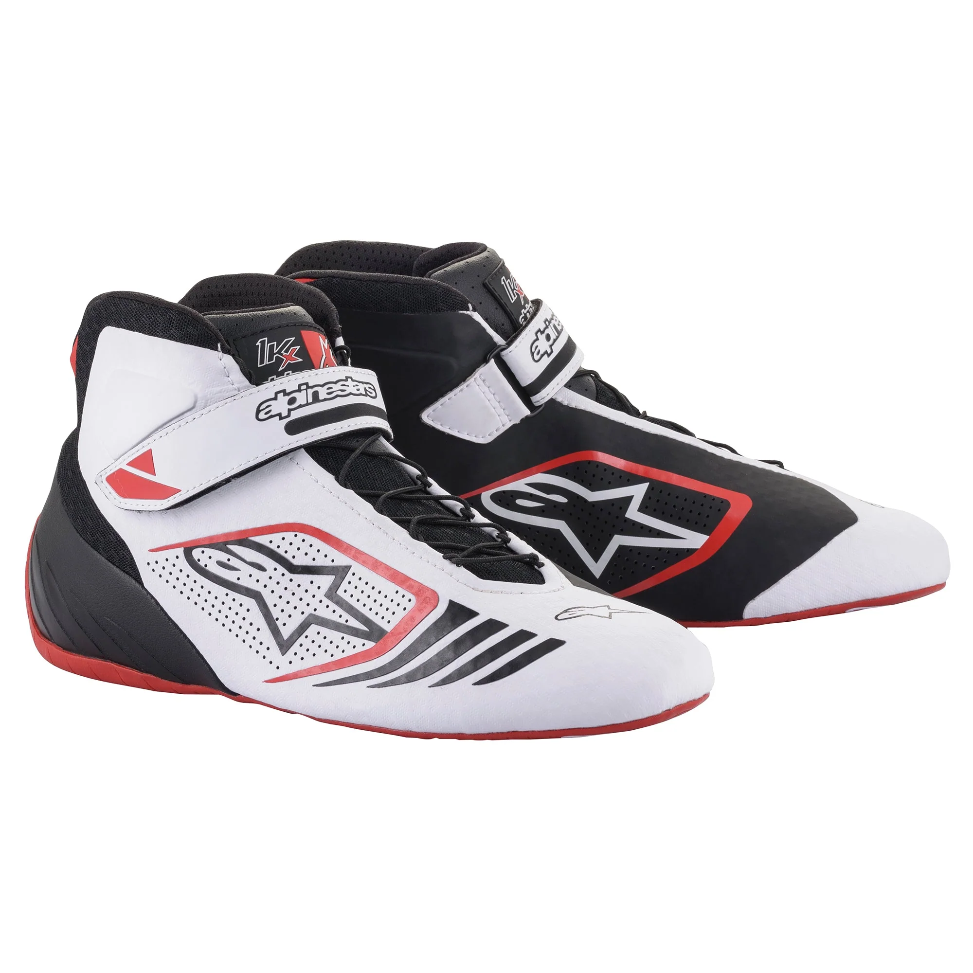 Alpinestars TECH-1 KX ботинки для картинга, черный/белый/красный, р-р 41(EUR)/8.5(US)/7.5(UK). DARK-STOCK.RU