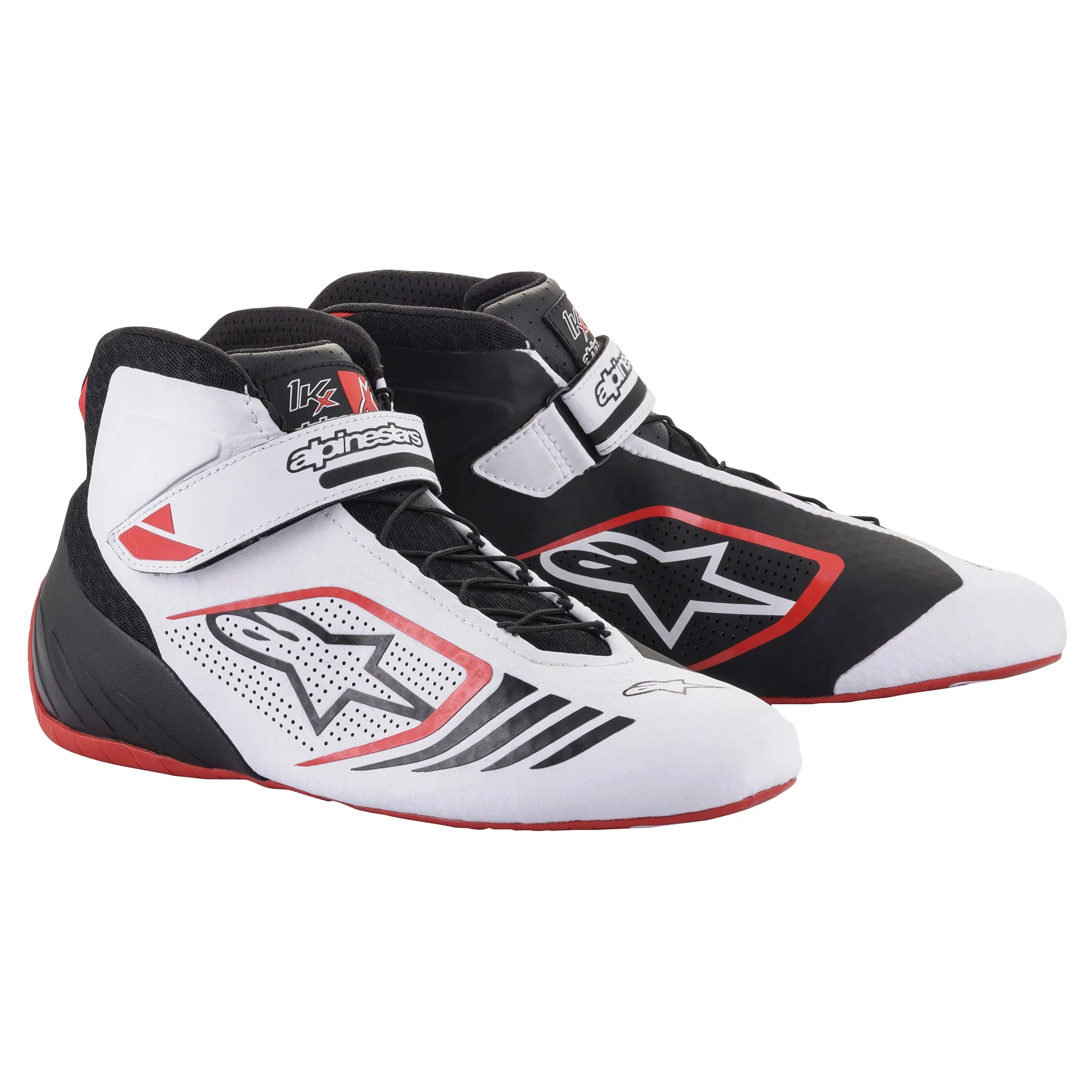 Alpinestars TECH-1 KX ботинки для картинга, черный/белый/красный, р-р 41(EUR)/8.5(US)/7.5(UK) в DARK-STOCK.RU