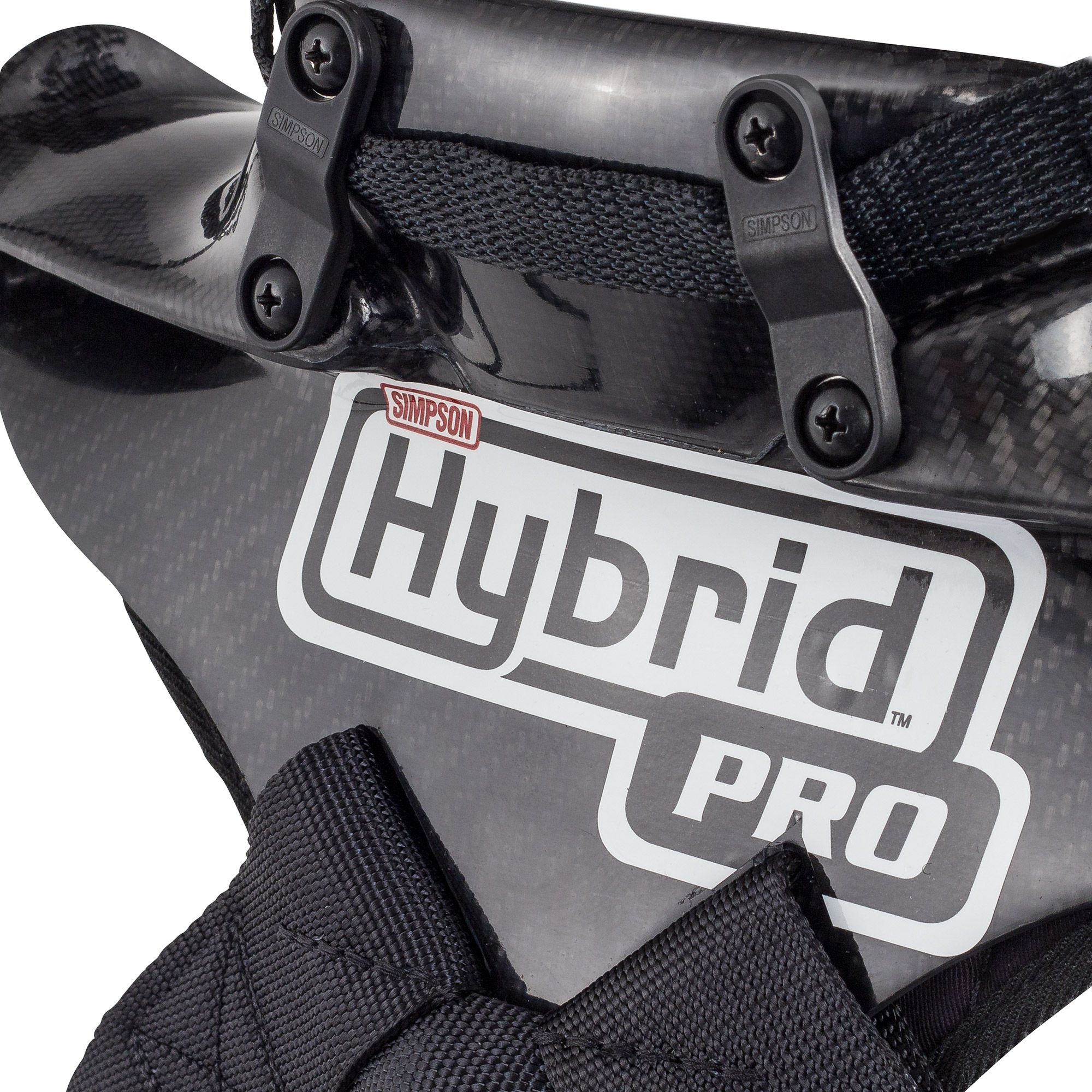 Simpson HYBRID PRO LITE защита головы и шеи (под стандартные клипсы), карбон, р-р S_dark-stock.ru