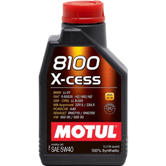 MOTUL 8100 X-CESS масло моторное (5W40/1 л.)_dark-stock.ru