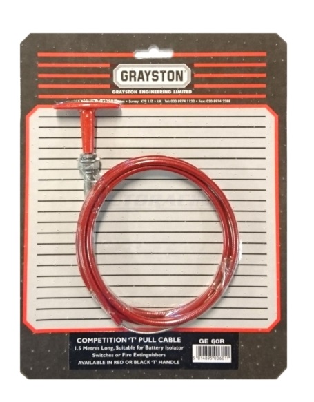 Grayston кабель дист. выкл. эл. цепей (1.5 м.), красный - DARK-STOCK.RU