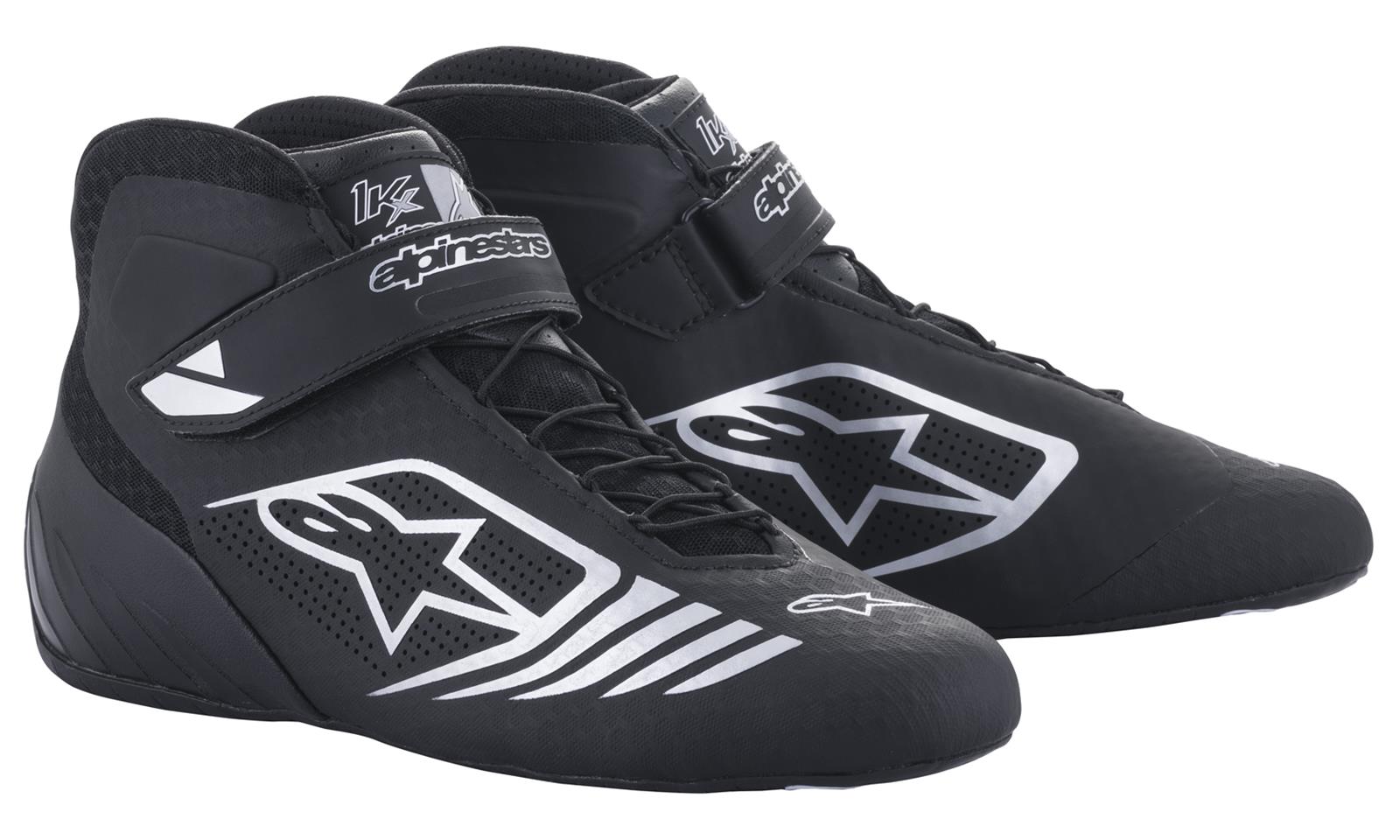 Alpinestars TECH-1 KX ботинки для картинга, черный/серебристый, р-р 36(EUR)/4.5(US)/3.5(UK). DARK-STOCK.RU