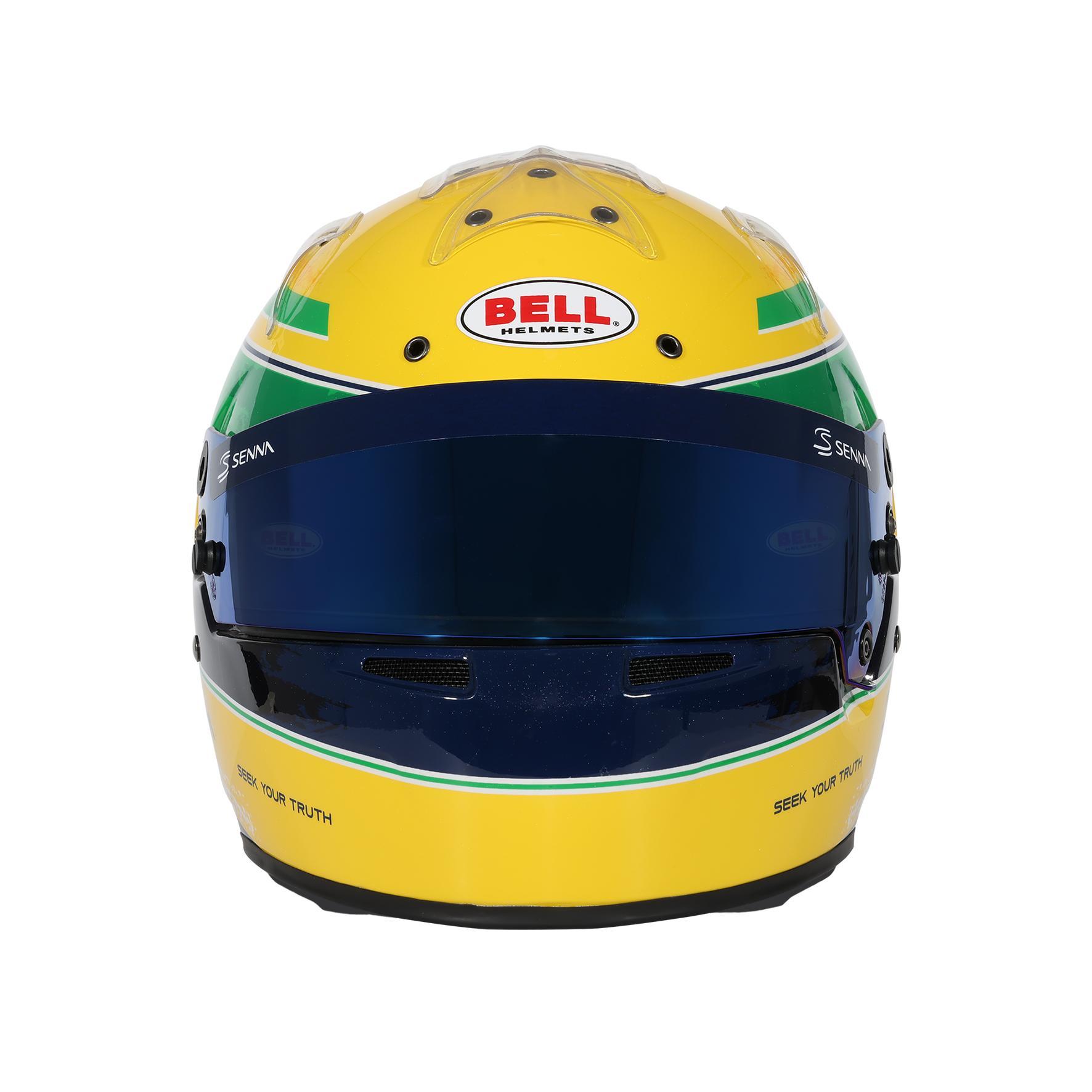 Bell KC7-CMR Ayrton Senna шлем для картинга, 54, желтый/зеленый