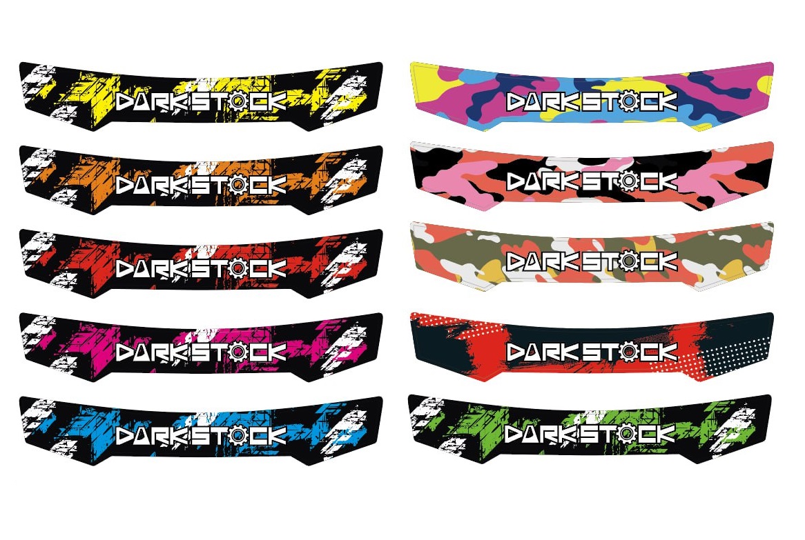 DARK STOCK Наклейка на визор (Arai, Bell, Omp, Sparco, Shoei и др) в DARK-STOCK.RU