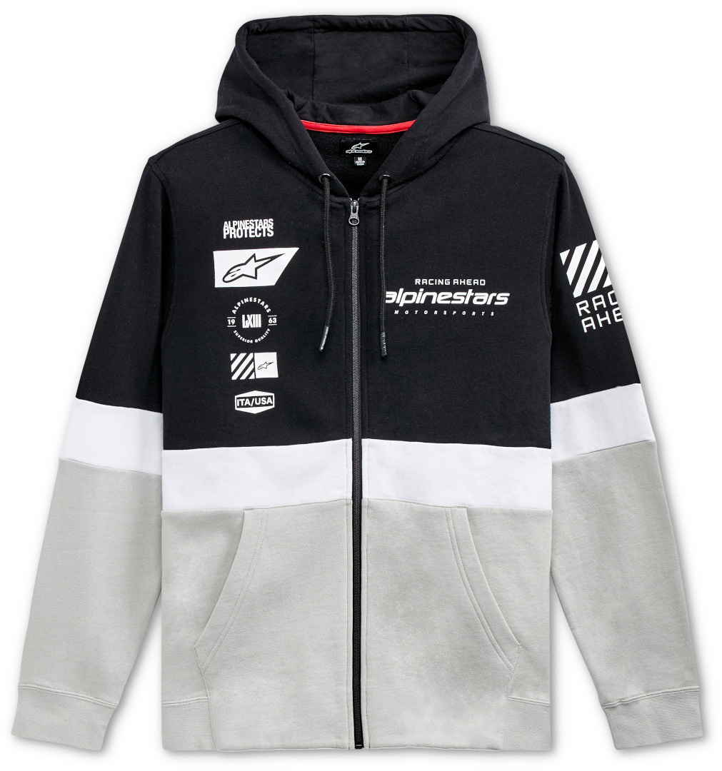 Alpinestars POSITION ZIP худи, черный/белый/серебристый, р-р L_dark-stock.ru